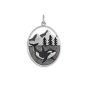 Nina Designs Sterling Silver Layered Orca Pendant
