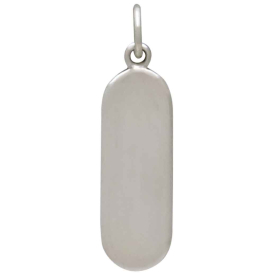 Mixed Metal Waves and North Star Layered Pendant Back View