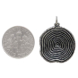 Sterling Silver Tree Growth Ring Pendant with Dime