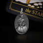 Sterling Silver Raven and Pumpkin Charm 28x15mm
