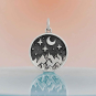 Sterling Silver Celestial Mountain Range Charm