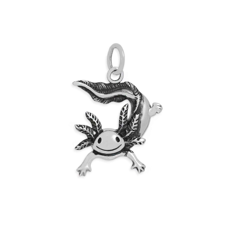 Sterling Silver Axolotl Charm 20x14mm