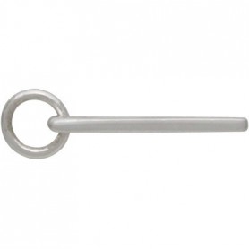 Sterling Silver Word Charm - Breathe 18x7mm