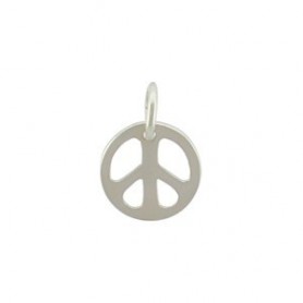 Sterling Silver Peace Charm - Small 12x9mm