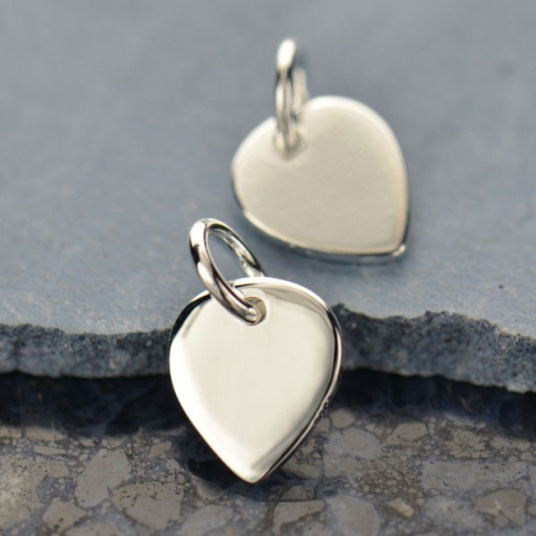 Sterling Silver Lotus Petal Charm 11x7mm