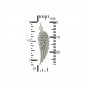 Sterling Silver Angel Wing Charm Right Side 28x9mm