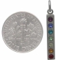 Sterling Silver Chakra Pendant with Crystals