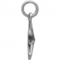Sterling Silver Ridged Star Burst Charm with 8 Point