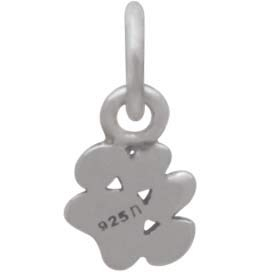 Sterling Silver Tiny Puffy Paw Charm