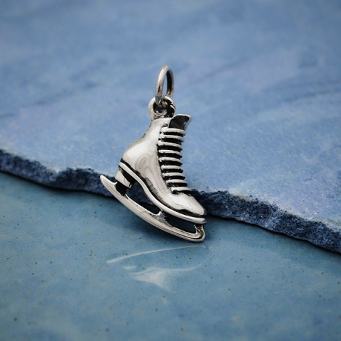 Sterling Silver Ice Skate Charm