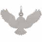 Sterling Silver Owl Charm with Bronze Star and Moon