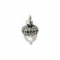 Sterling Silver Acorn Charm 15x7mm