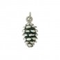 Sterling Silver Pinecone Charm 17x7mm