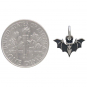 Sterling Silver Mini Bat Charm 12x12mm
