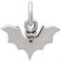 Sterling Silver Mini Bat Charm 12x12mm