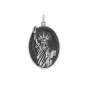 Sterling Silver Statue of Liberty Pendant 30x18mm