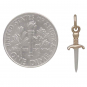 Mixed Metal Mini Dagger Charm 18x6mm