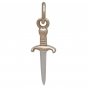 Mixed Metal Mini Dagger Charm 18x6mm