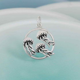 Nina Designs Sterling Silver Jellyfish Trio Charm