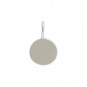 Sterling Silver Round Stamping Blank Charm 13x8mm