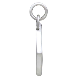 Mixed Metal Sword Shadow Box Charm Side View