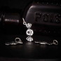 Sterling Silver Poison Candy Charm 22x8mm