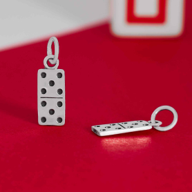 Sterling Silver Domino Charm 