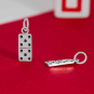 Sterling Silver Domino Charm 