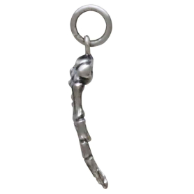 Sterling Silver Skeleton Hand Charm Side View