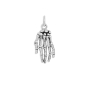 Nina Designs Sterling Silver Skeleton Hand Charm 22x9mm