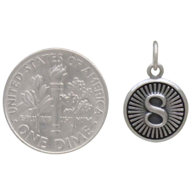 Sterling Silver Lucky 8 Coin Charm with Dime