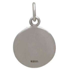 Sterling Silver Lucky 8 Coin Charm Back View