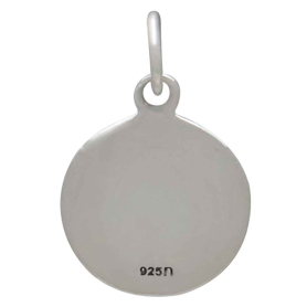 Sterling Silver Lucky 13 Coin Charm  Back View