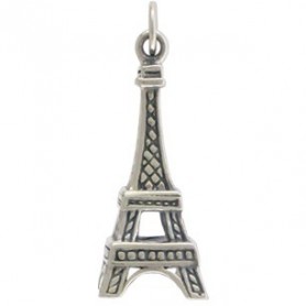 Sterling Silver Eiffel Tower Charm 26x9mm
