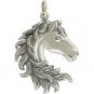 Sterling Silver Horse Charm 30x20mm
