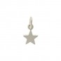 Sterling Silver Tiny Flat Star Charm 12x6mm