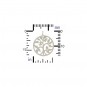Sterling Silver Small Tree of Life Charm 17x13mm