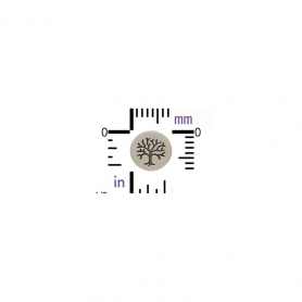 Sterling Silver Stud Earrings - Etched Tree of Life 8x8mm