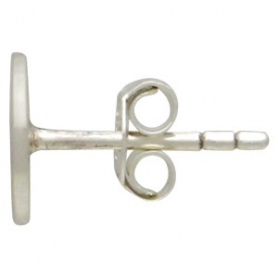 Sterling Silver Stud Earrings - Etched Tree of Life 8x8mm