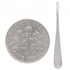 Sterling Silver Teardrop Earrings 27x3mm