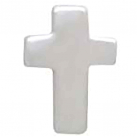 Sterling Silver Tiny Cross Post Earrings 5x4mm