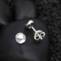 Sterling Silver Nugget Post Earrings 5x5mm