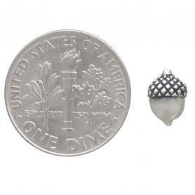 Sterling Silver Acorn Post Earrings