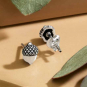 Sterling Silver Acorn Post Earrings