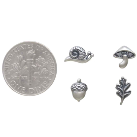 Sterling Silver Autumn Post Earring Set with Dime