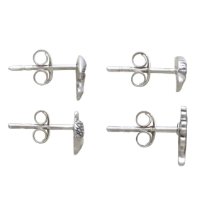 Sterling Silver Autumn Post Earring Set Side View