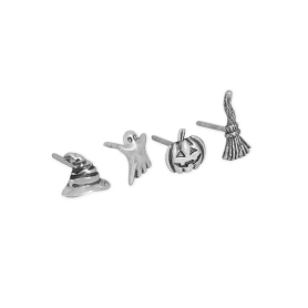Sterling Silver Halloween Post Earring Set