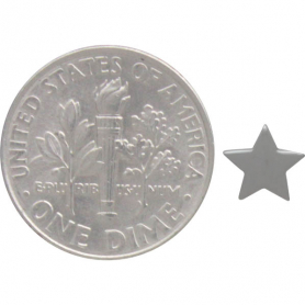 Sterling Silver Star Post Earrings 6x6mm