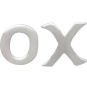 terling Silver XO Post Earrings front view