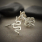 Nina Designs Sterling Silver Snake Post Earrings beauty shot